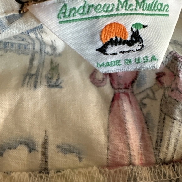 Vintage Paris Button Down Shirt Made In USA 100% Cotton - Picture 2 of 5